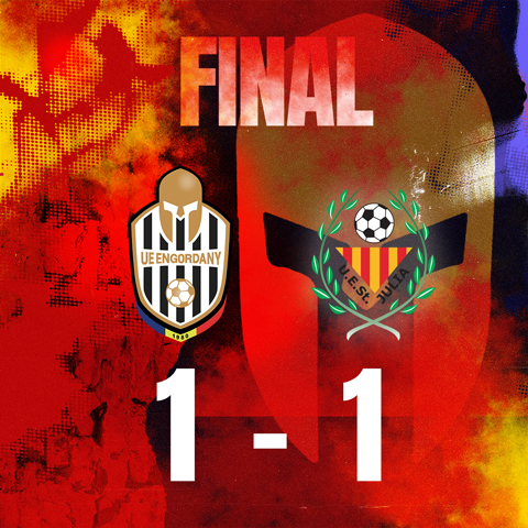 Match terminé à égalité 1-1 contre UE Santa Coloma